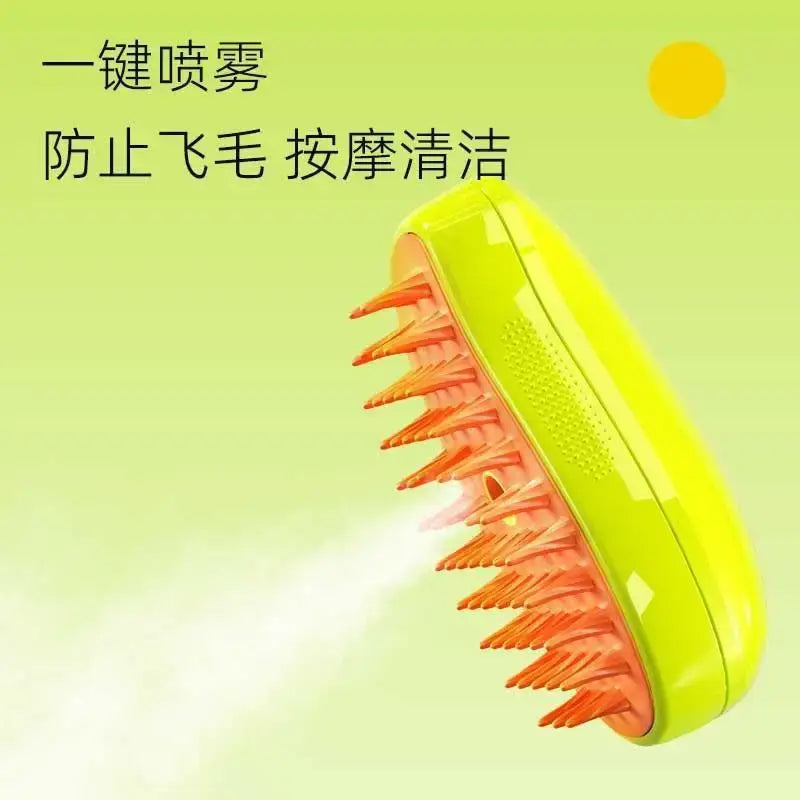 Pamper Your Pet with Our Neon Yellow Pet Hair Brush