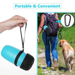 Blue Water Bottle with Push-Button Lid - Vignette | DoggyElite