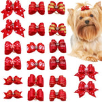 Christmas Hair Bows For Dogs - Vignette | DoggyElite