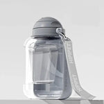 Clear Water Bottle with Yellow Strap and Compartment - Vignette | DoggyElite