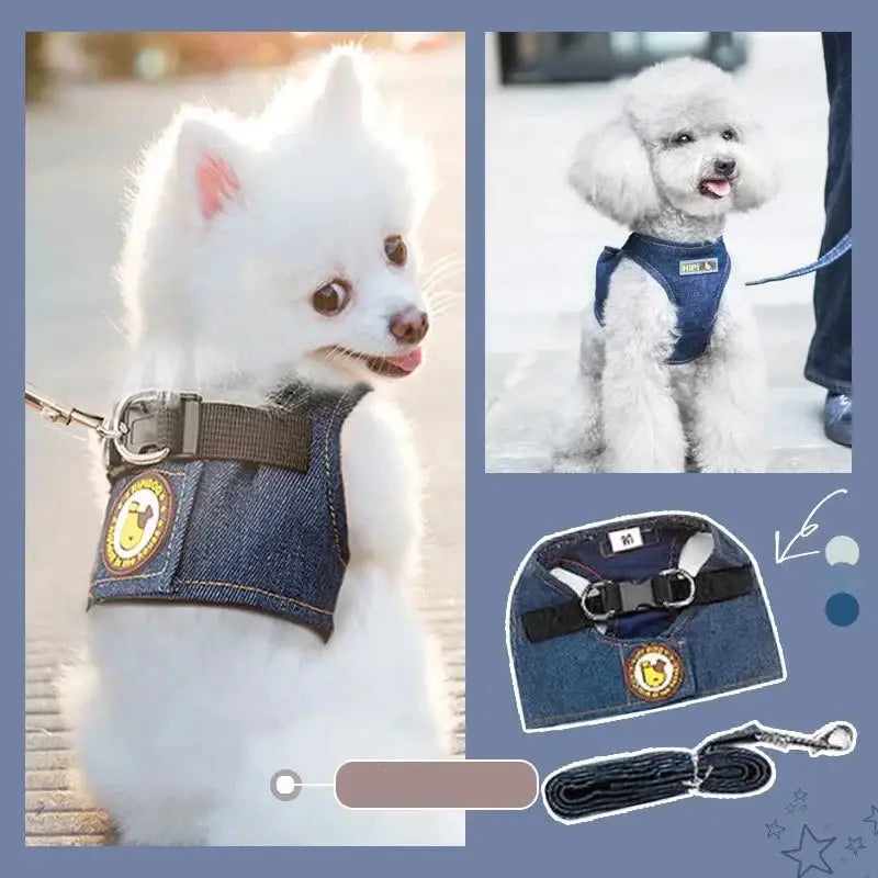 Service dog vest with a badge for small dogs.