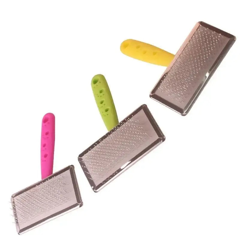 Stainless steel graters with colorful plastic handles.