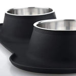 Dog Food and Water Bowl Set with Bone Mat - Vignette | DoggyElite