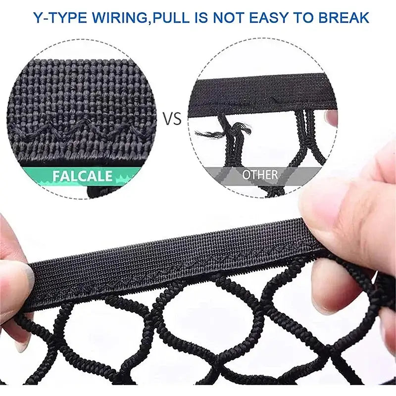 Y-type wiring mesh or netting with strong, tear-resistant construction.