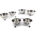 Elevated Stainless Steel Pet Food Bowls - Vignette | DoggyElite