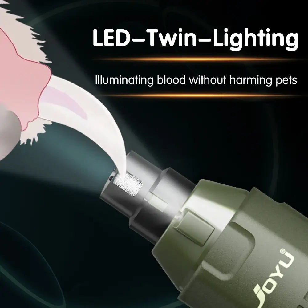 LED flashlight or light device designed for illuminating blood without harming pets.