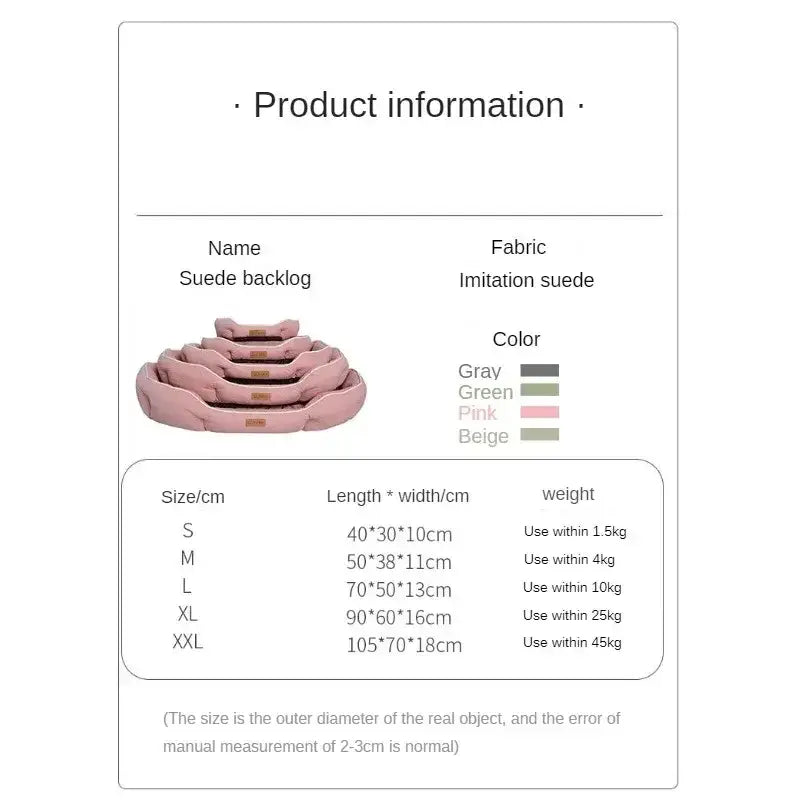 Circular pink pet bed with nested layers of decreasing size.