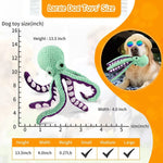 Octopus Squeaky Dog Toy - Vignette | DoggyElite