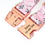 Personalized Dog Collar with Floral Bow - Vignette | DoggyElite