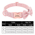 Personalized Dog Collar with Floral Bow - Vignette | DoggyElite