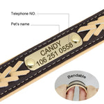 Personalized Leather Dog Collar Set - Vignette | DoggyElite