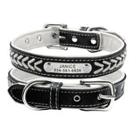 Personalized Leather Dog Collar Set - Vignette | DoggyElite