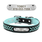 Personalized Leather Dog Collar Set - Vignette | DoggyElite