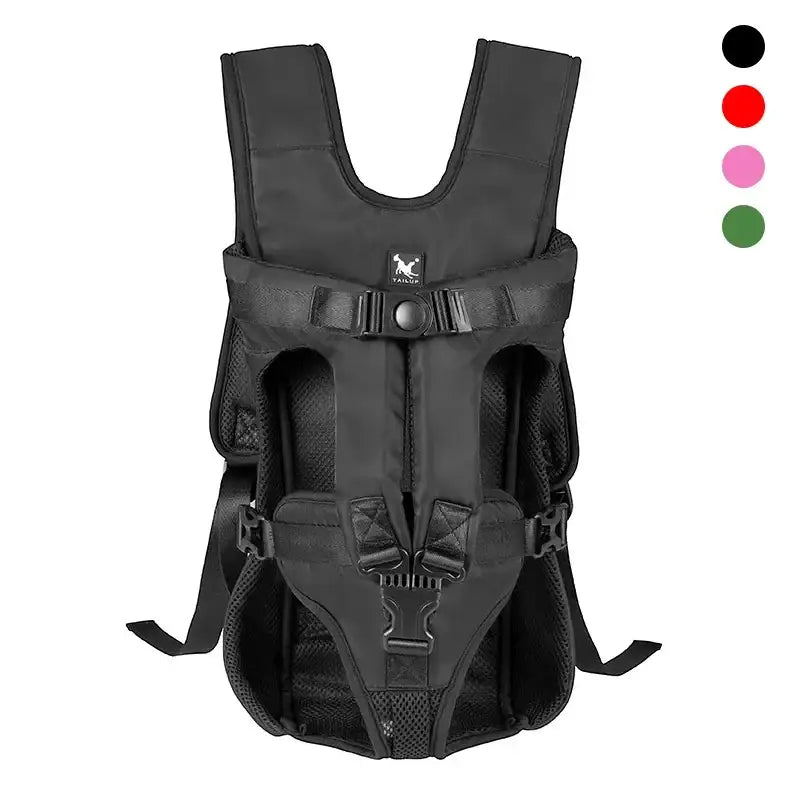 Black weighted vest with adjustable straps and buckles.