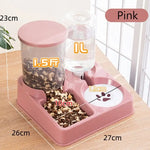 Pet Feeding Station with Water Dispenser and Bowls - Vignette | DoggyElite