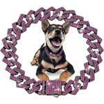 Pink Diamond Dog Collar - Vignette | DoggyElite