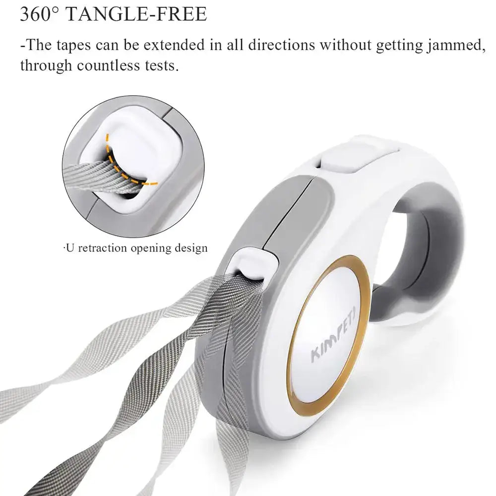 Tangle-free tape dispenser with a 360-degree retractable design.