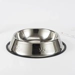 Stacked Pet Food Bowls with Paw Prints - Vignette | DoggyElite