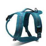 Teal Dog Harness with Reflective Stripes - Vignette | DoggyElite