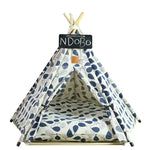 Yellow Teepee Pet Tent with Floor Cushion - Vignette | DoggyElite